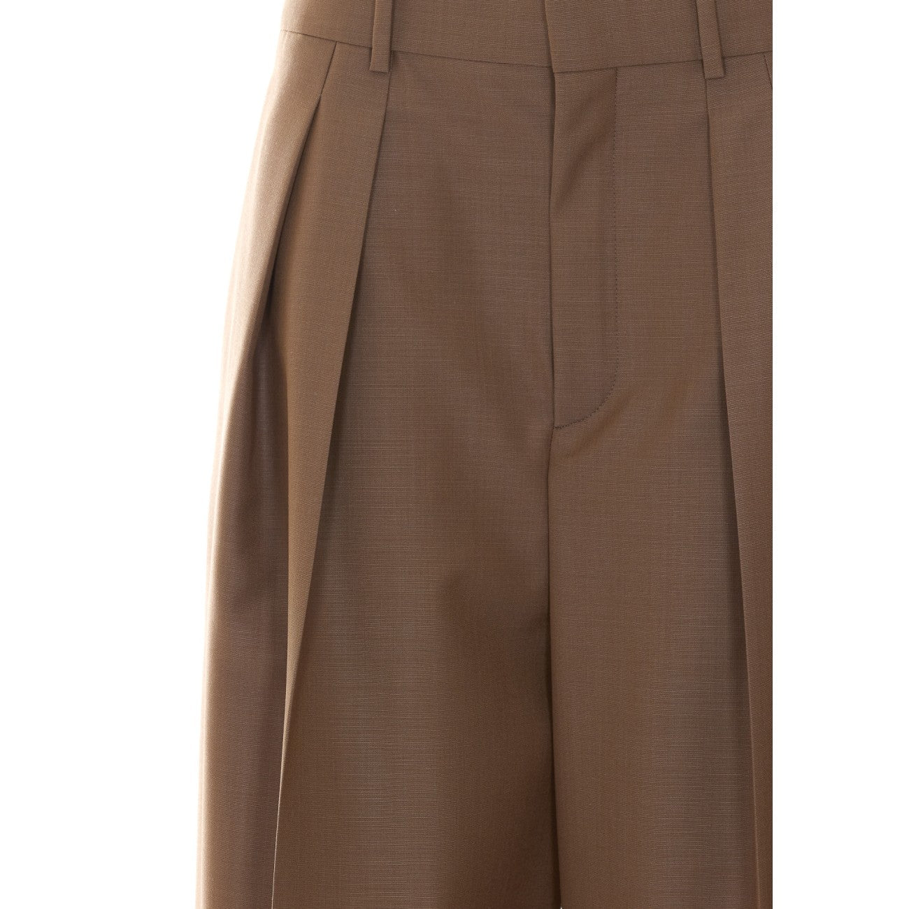 Saint Laurent Women Wool And Mohair Wide Pants