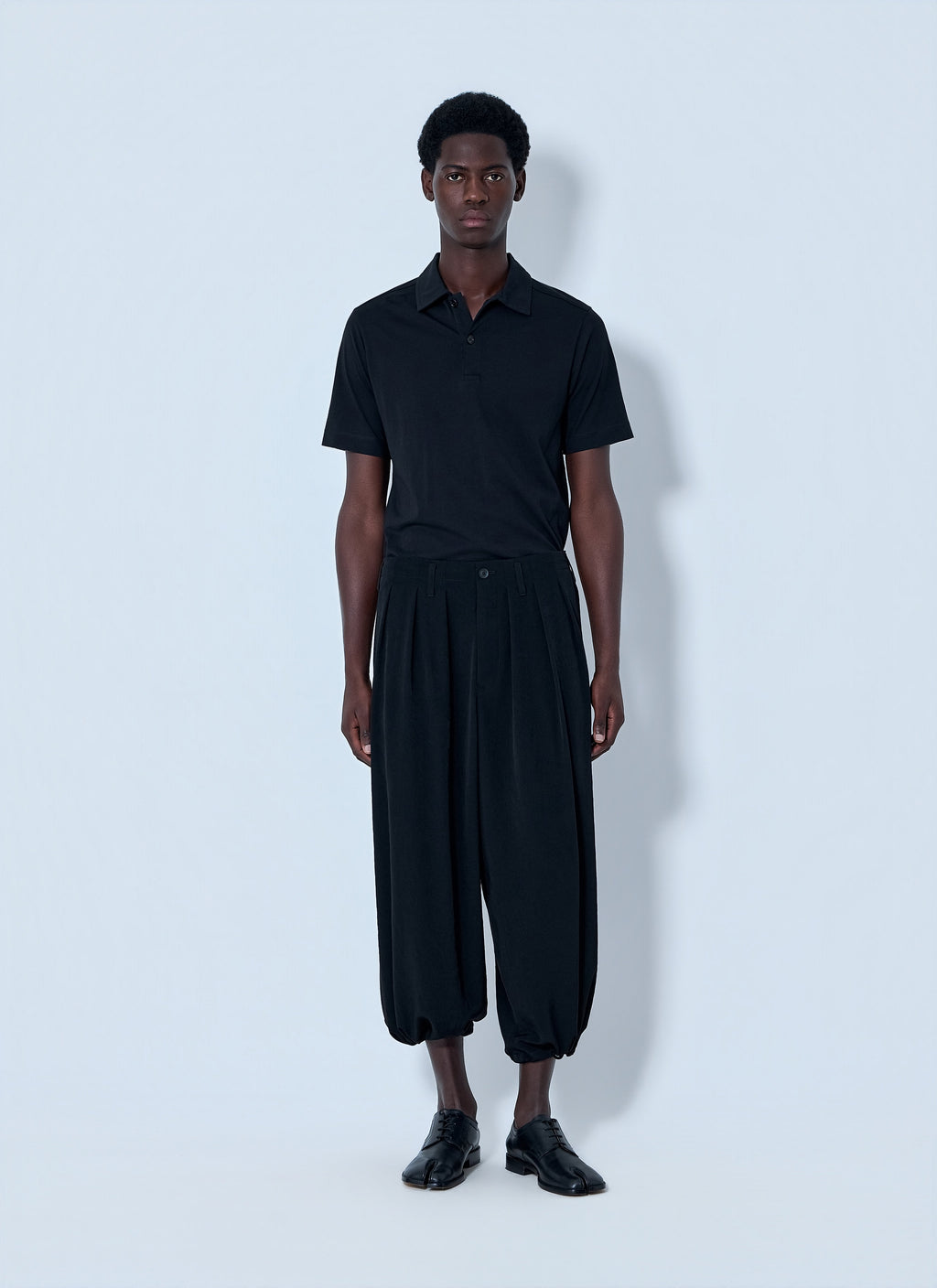 Yohji Yamamoto Men Pleated Drop-Crotch Trousers