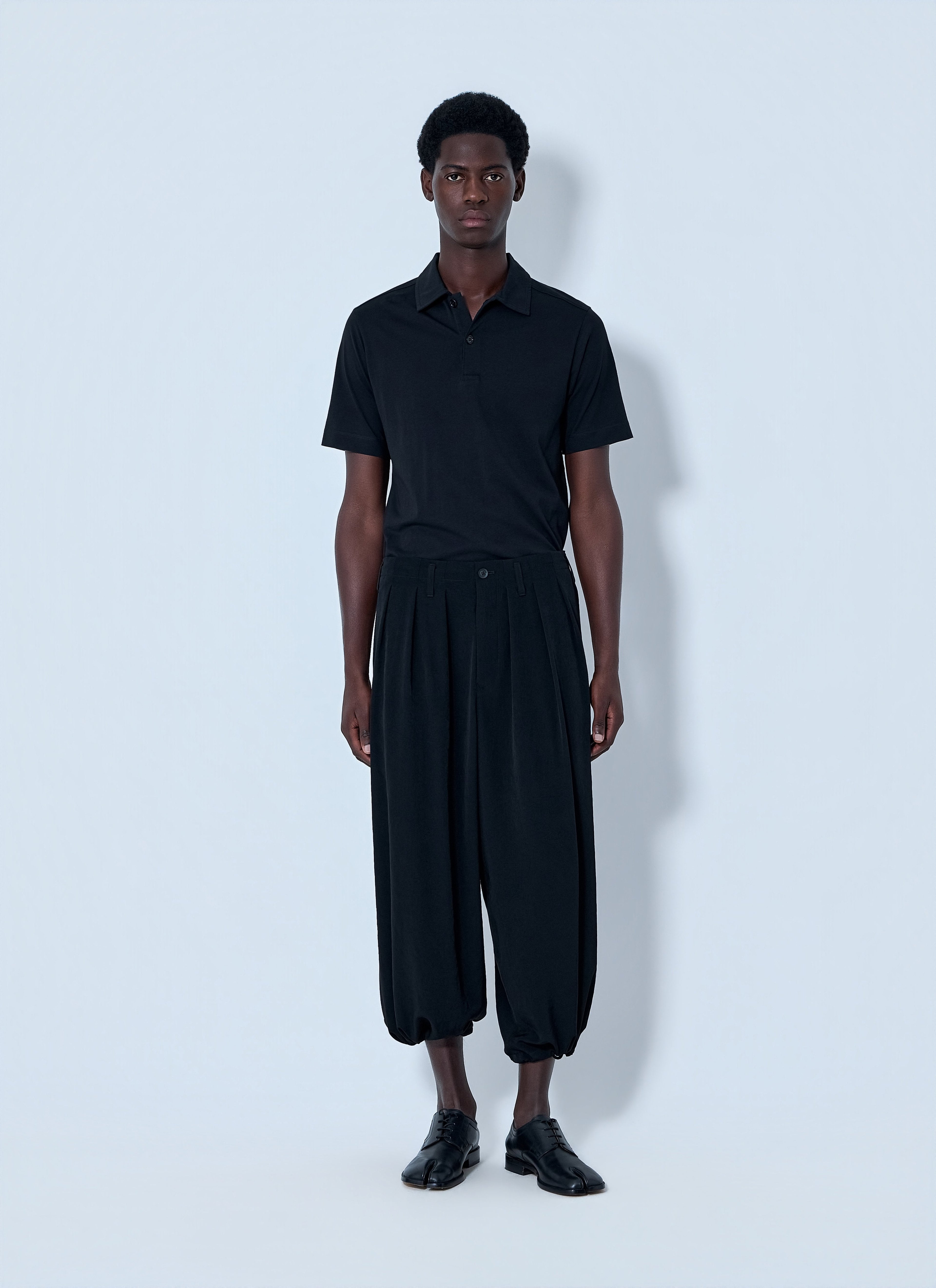 Yohji Yamamoto Men Pleated Drop-Crotch Trousers