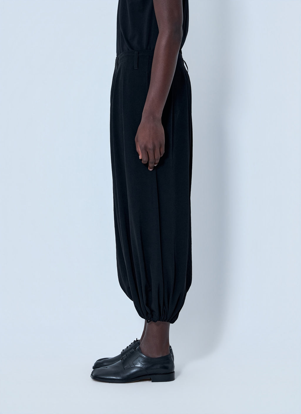 Yohji Yamamoto Men Pleated Drop-Crotch Trousers