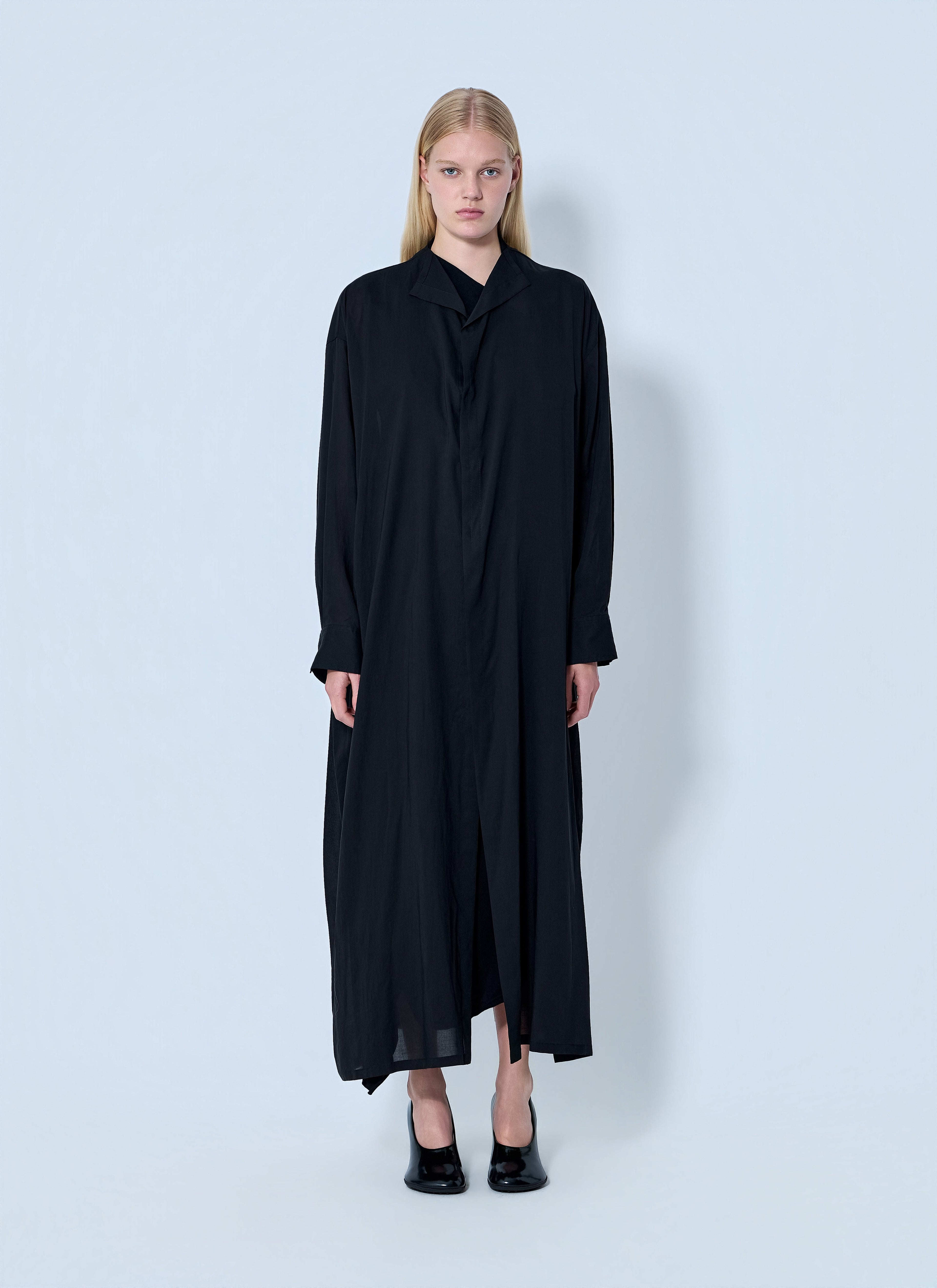 Yohji Yamamoto Women Backside Slit Long Coat