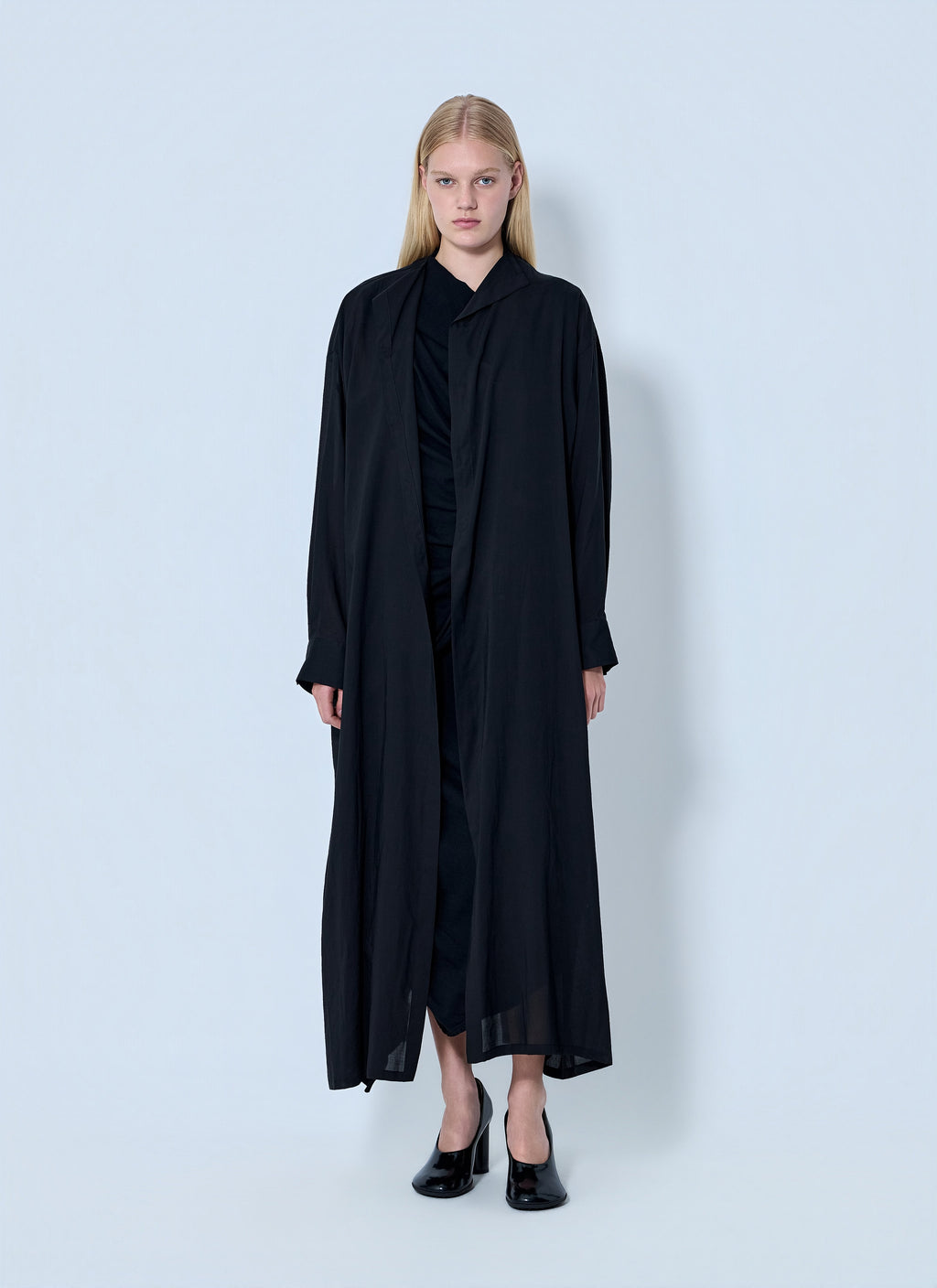 Yohji Yamamoto Women Backside Slit Long Coat