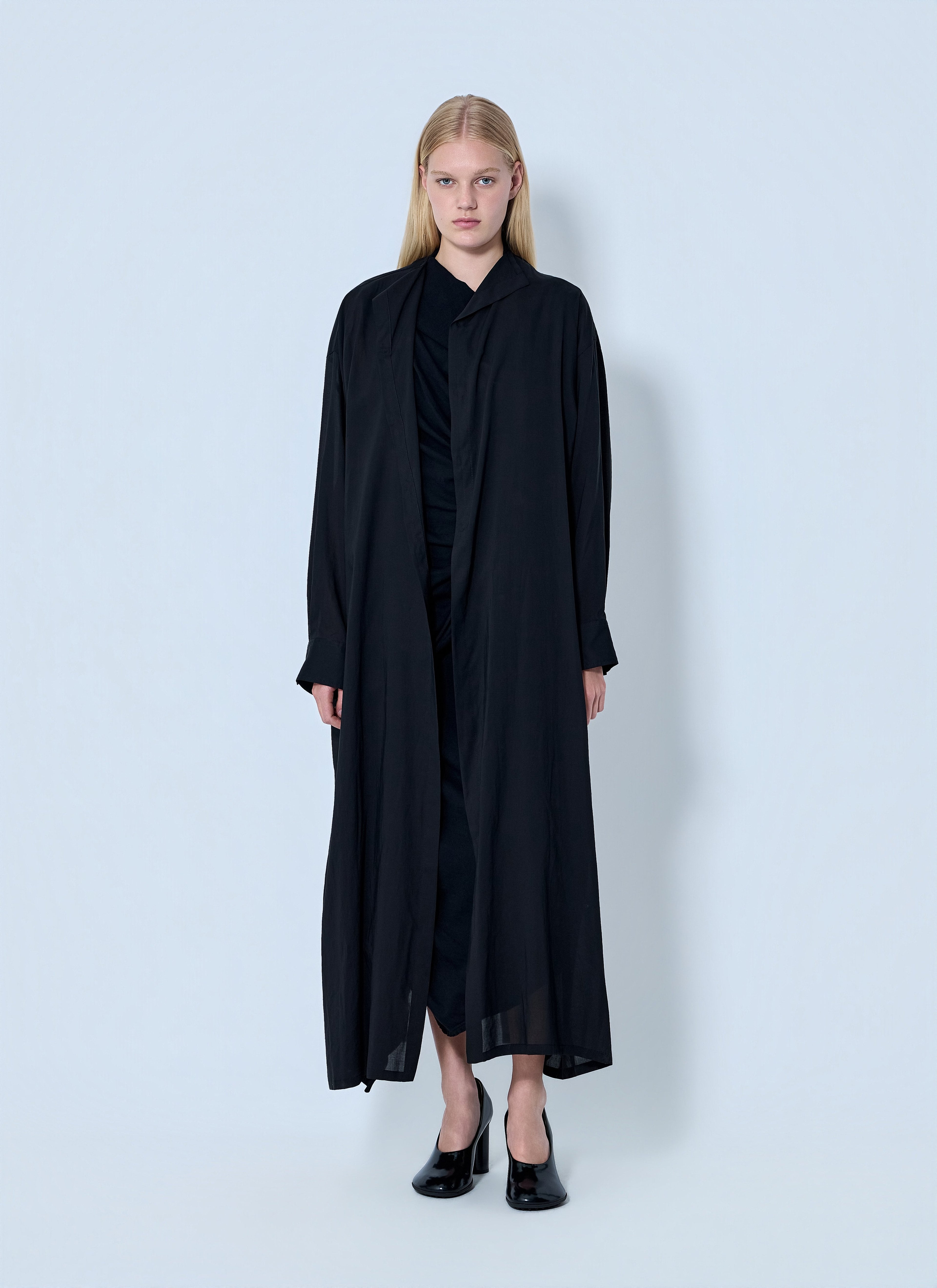 Yohji Yamamoto Women Backside Slit Long Coat