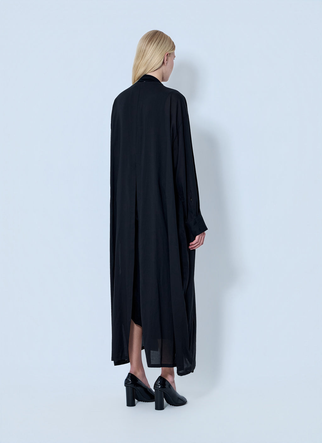 Yohji Yamamoto Women Backside Slit Long Coat