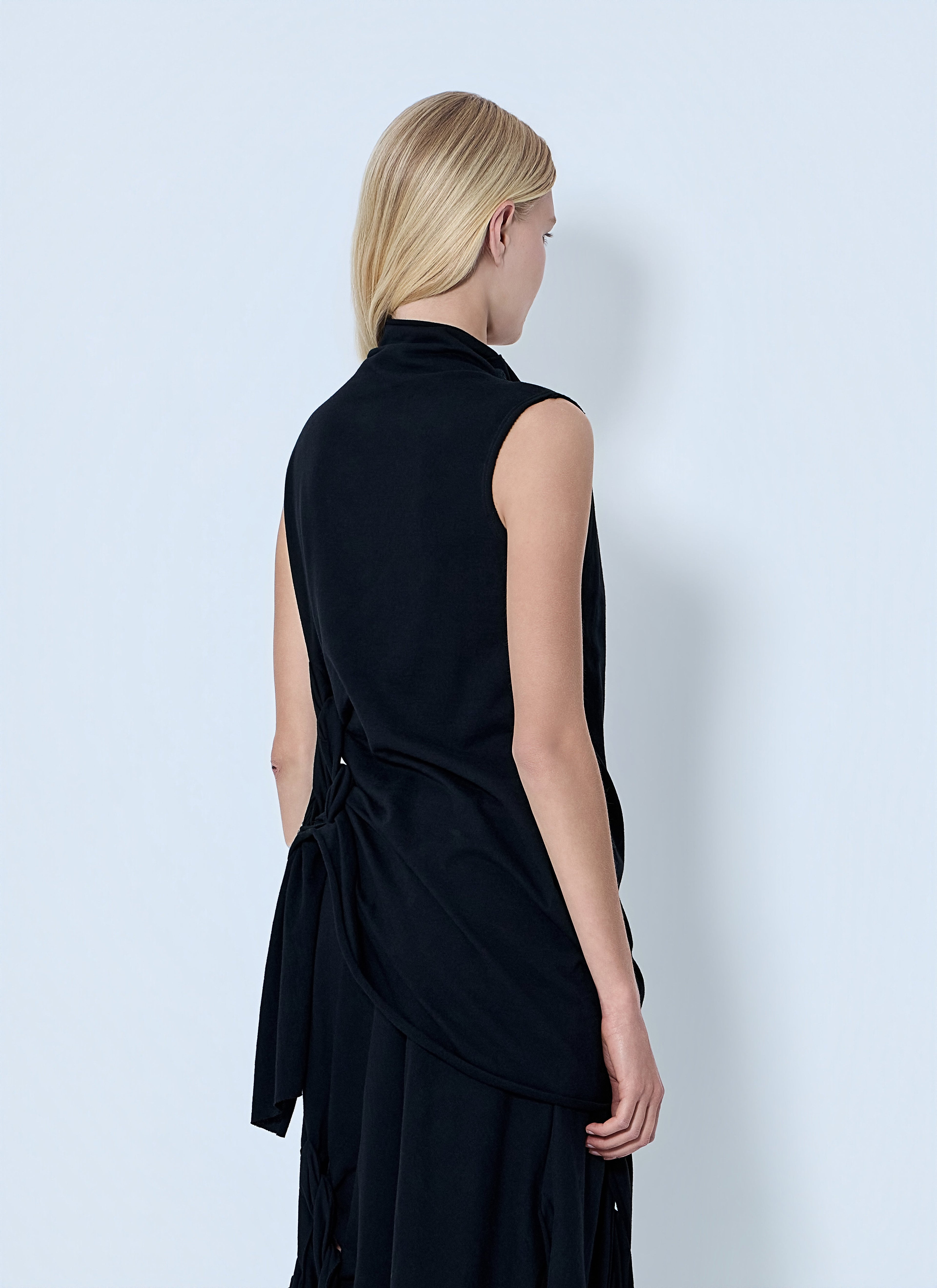 Yohji Yamamoto Women High Twisted French Terry Braided Top