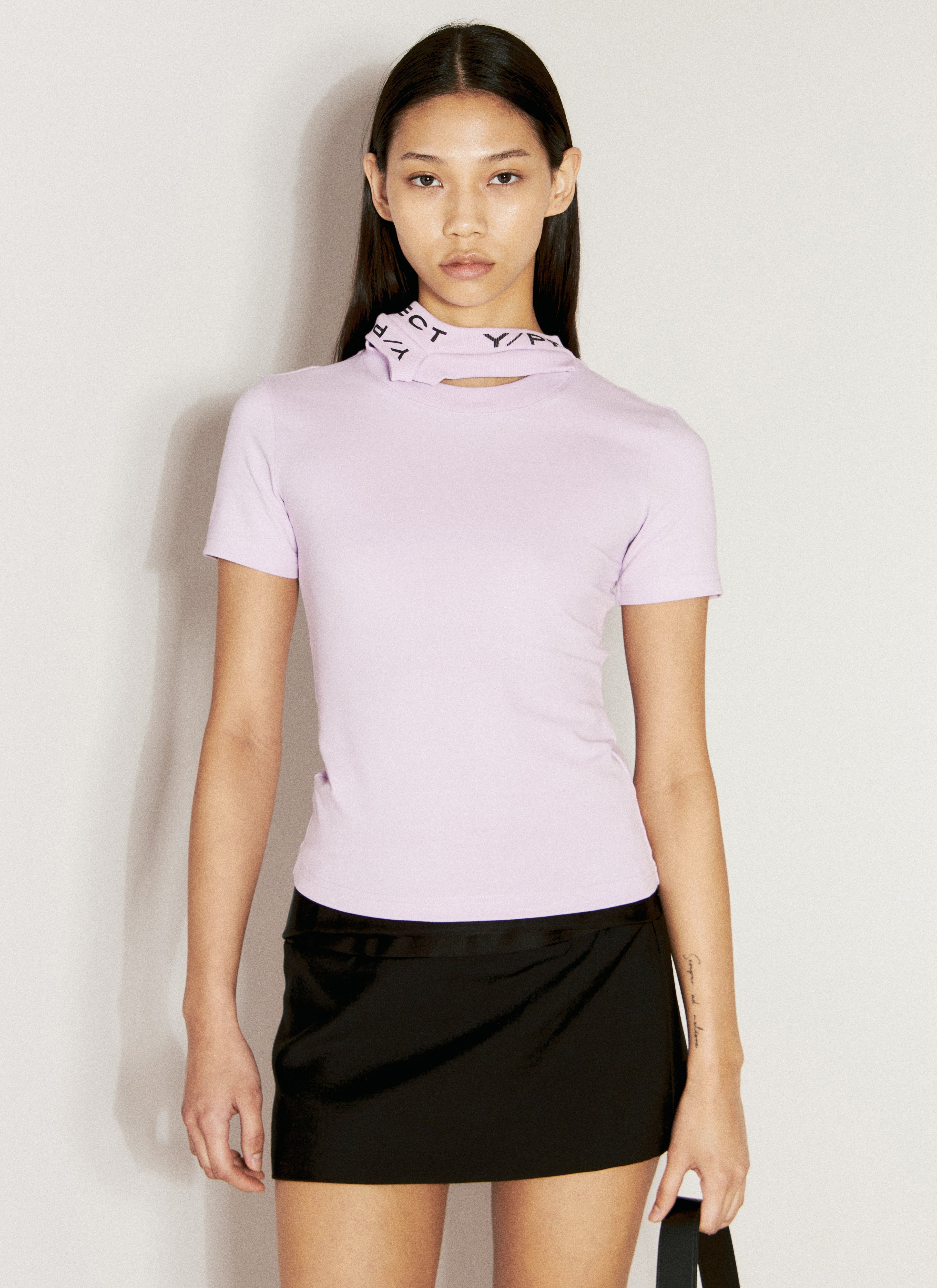 Y/Project Women Triple Collar Fitted T-Shirt