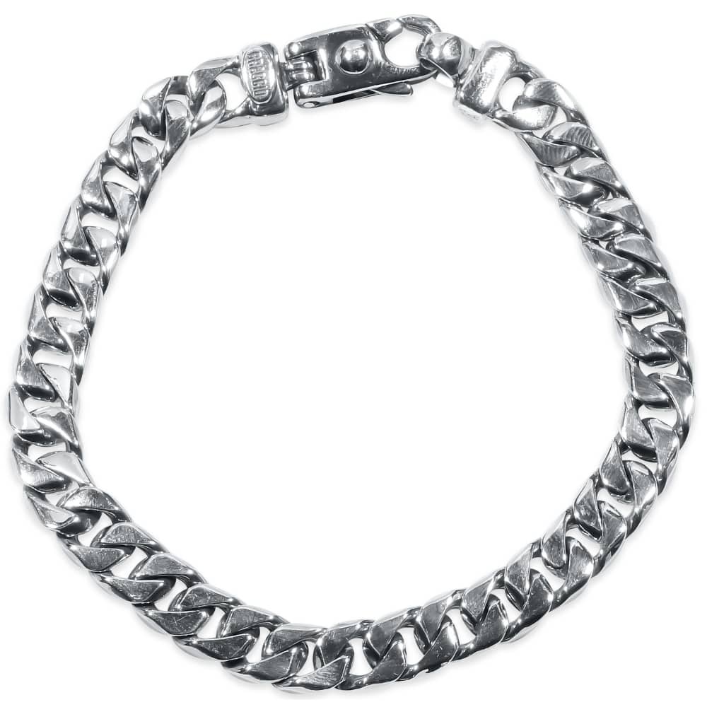 Braccio Men's 30 Gram Cuban Link Solid Silver Bracelet 8.5" Size: 8.5