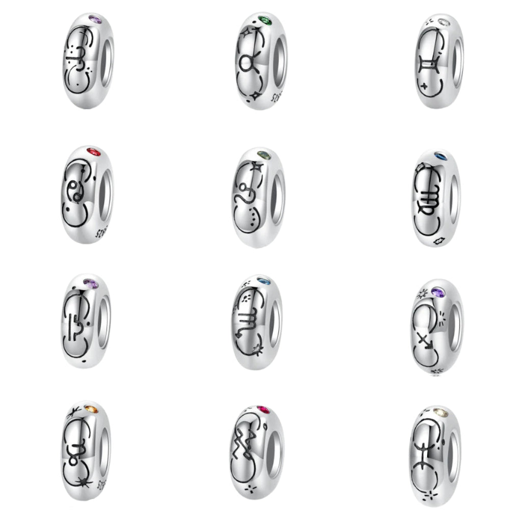 Zodiac Constellation Birthstone Charms